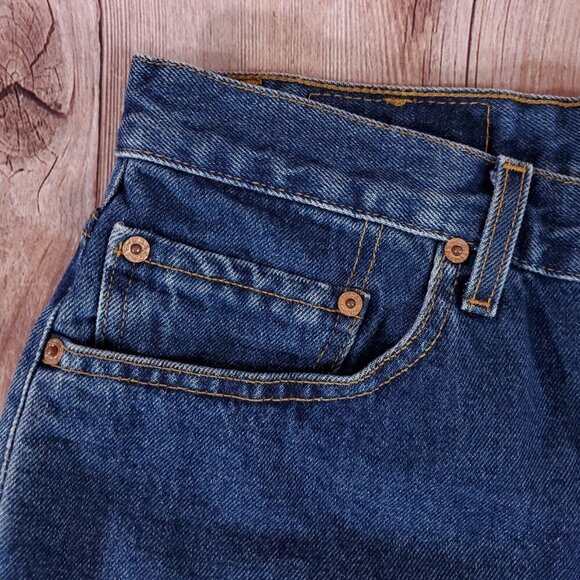 Vintage Levis 505 Mens 34X30.5 Regular Fit Straight Leg Red Tab Denim Jeans Y2K - Picture 6 of 16